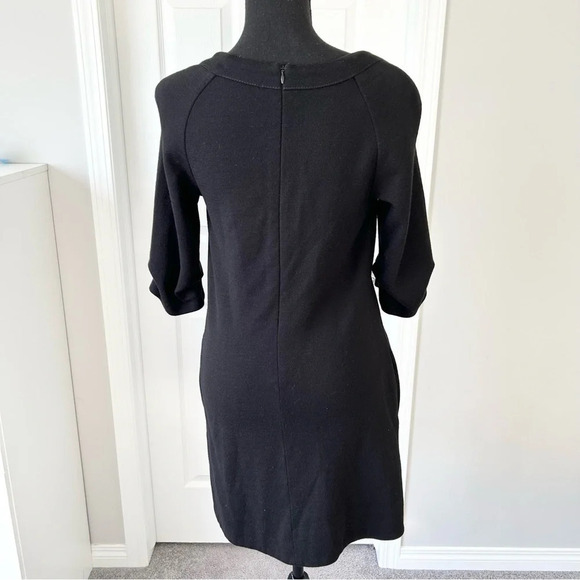 Bruuns Bazaar Black Wool Blend A Line Dress Made in Poland - Picture 3 of 16